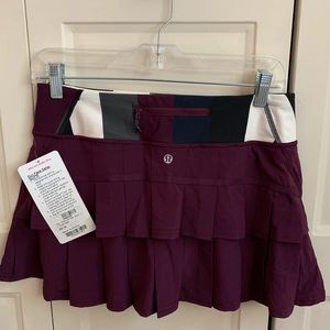 NWT Lululemon Run Pace Setter Skirt Sz 6 Reg Plum